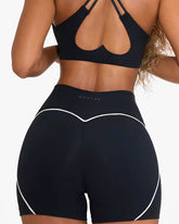 BO&TEE SOFT ACTIVE MINI SHORTS 'WITH LOVE EDIT' BLACK